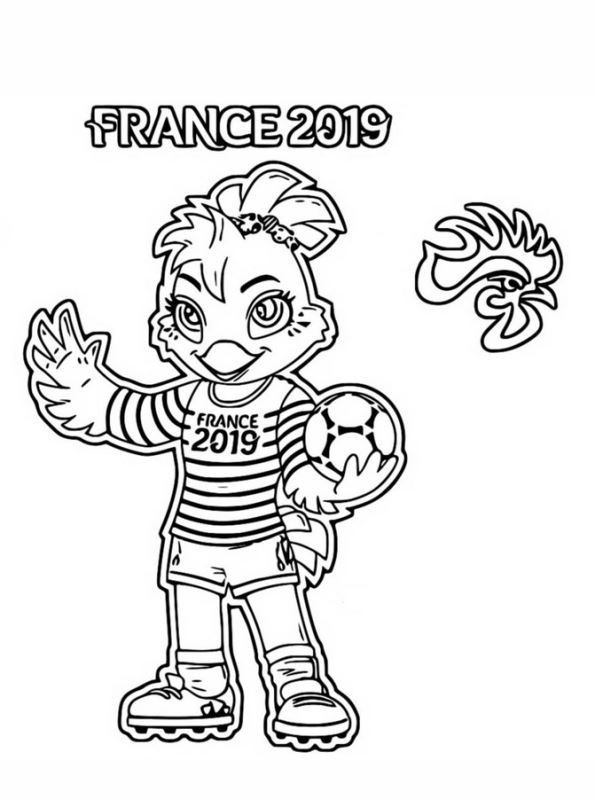 Print France 2019 kleurplaat